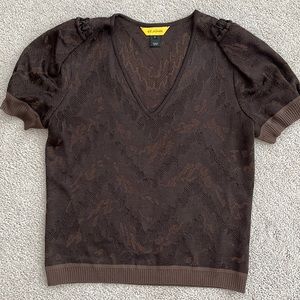 St. John V-neck top.